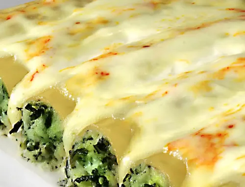 Crespelle con ricotta e spinaci o prosciutto cotto e mozzarella